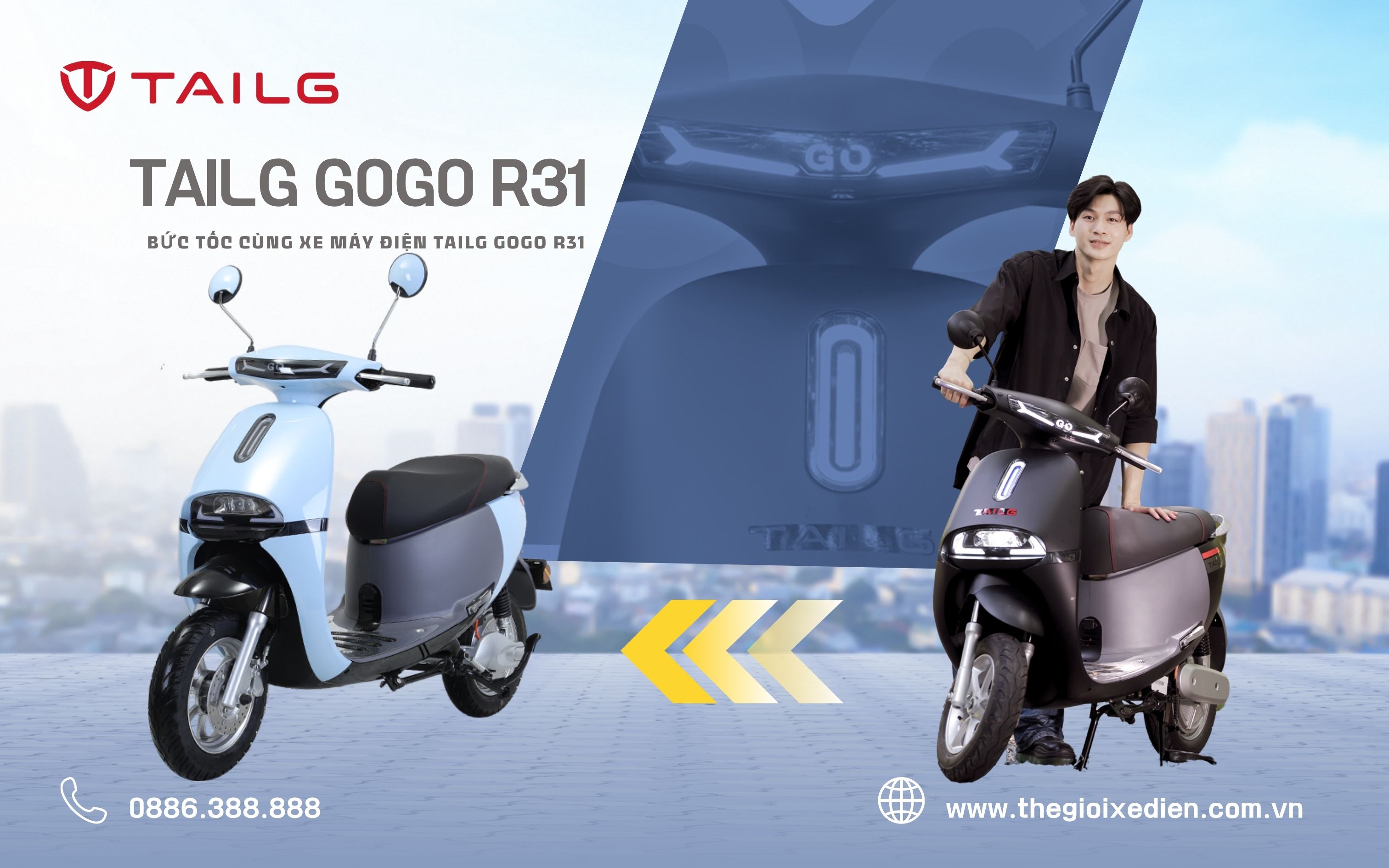 Xe máy điện Tailg Gogo R31 có gì đặc biệt? Khám phá mẫu xe cá tính cho giới trẻ