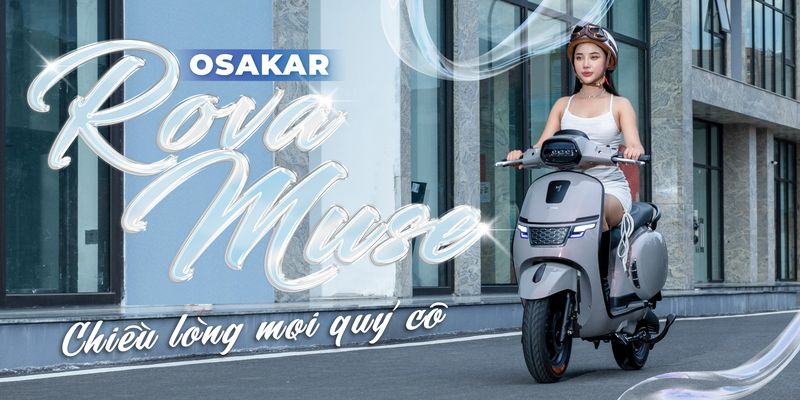 Kiểu dáng trung tính, dễ đi: Ưu điểm lớn của xe điện Osakar Rova 2025