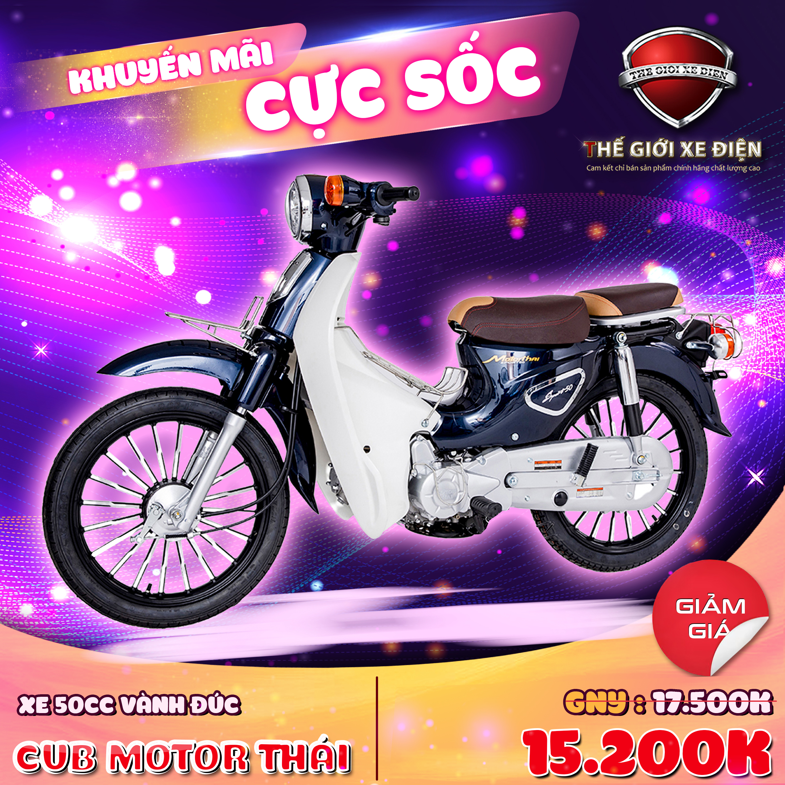 xe số 50cc cub moto thái