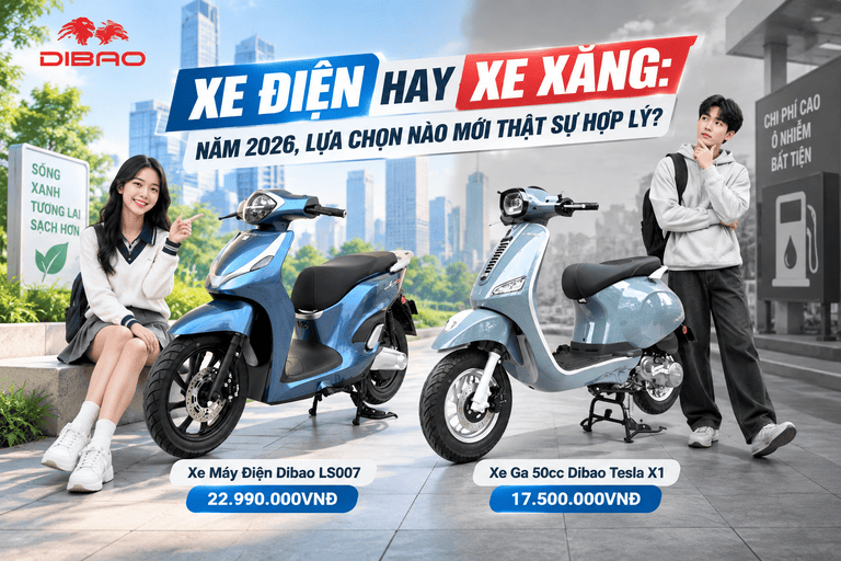XE ĐIỆN HAY XE XĂNG: NĂM 2026, LỰA CHỌN NÀO MỚI THẬT SỰ HỢP LÝ?