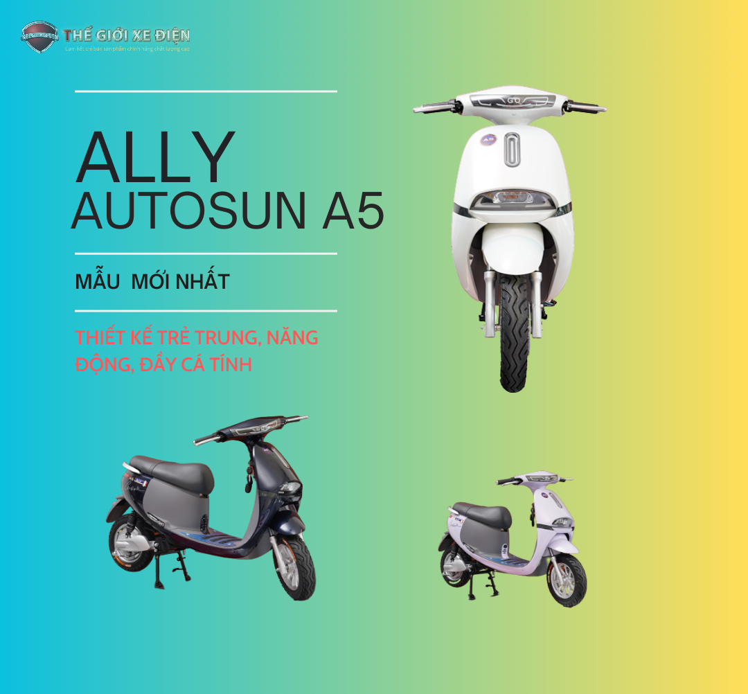 Chưa đến 20 triệu đồng, bạn có thể sở hữu ngay chiếc xe điện Ally Autosun A5 phong cách hiện đại
