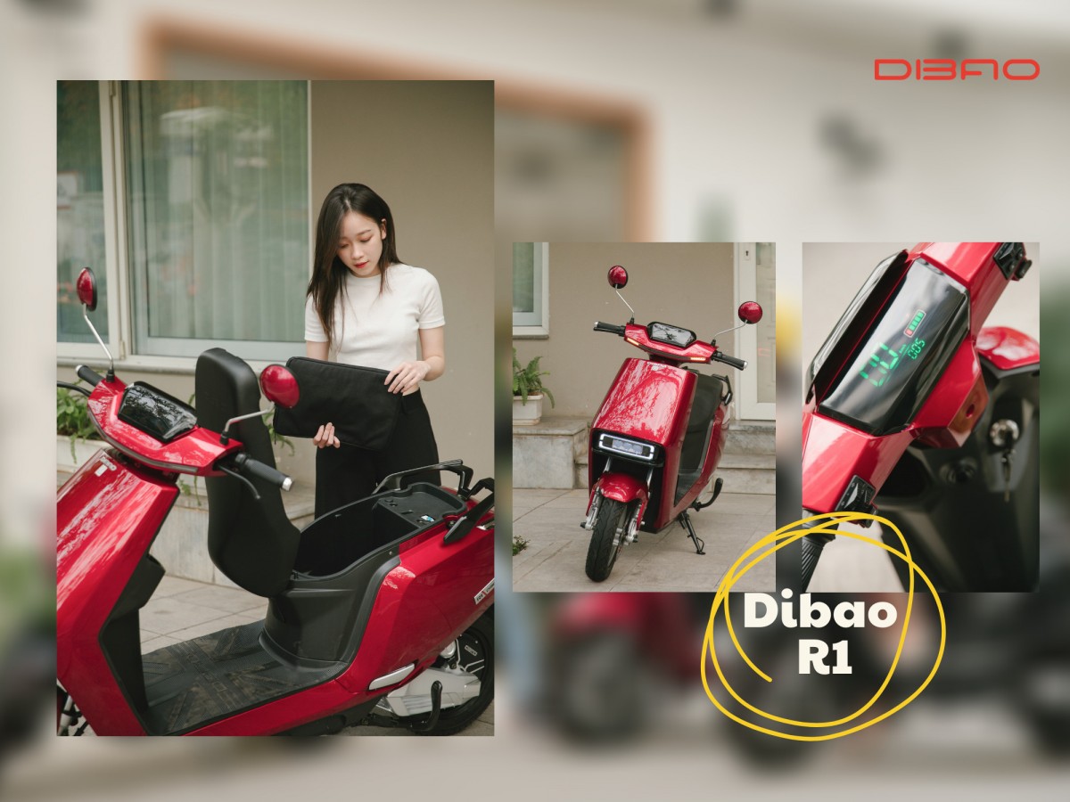 Tất tần tật về chiếc xe máy điện Dibao R1 mới nhất của Thế Giới Xe Điện